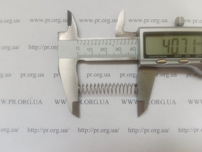 Пружина стиснення 0,5 х 8 х 40 (Артикул: A1230)