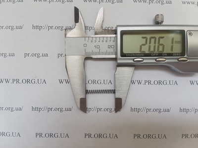 Пружина сжатия 0,5 х 3 х 20,5 (Артикул: A1231)