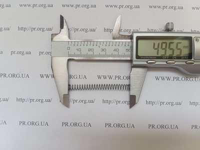 Пружина стиснення 0,5 х 5 х 49,5 (Артикул: A1234)
