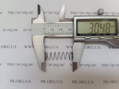 Пружина стиснення 0,5 х 8,7 х 30 (Артикул: A1237)