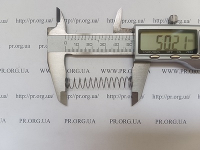 Пружина стиснення 0,5 х 8,8 х 50 (Артикул: A1238)
