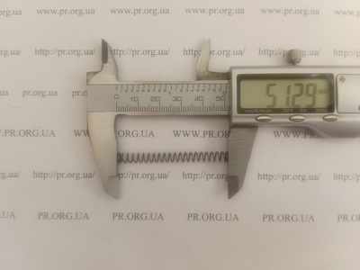 Пружина сжатия 0,6 х 5 х 51 (Артикул: A1244)