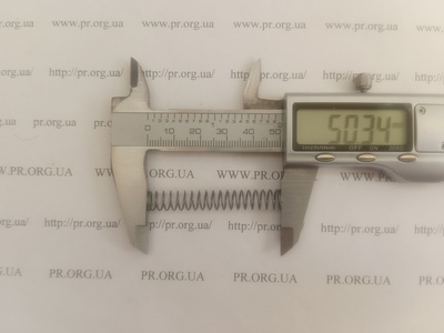 Пружина сжатия 0,6 х 8 х 50 (Артикул: A1245)