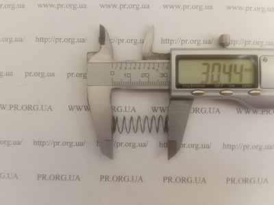 Пружина стиснення 0,6 х 10 х 30 (Артикул: A1246)