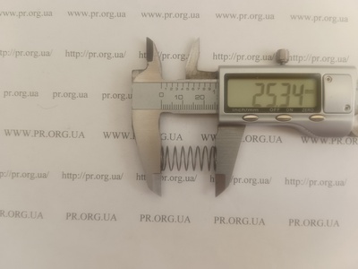 Пружина сжатия 0,6 х 12 х 25 (Артикул: A1247)
