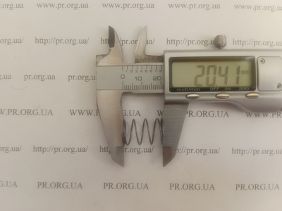 Пружина стиснення 0,8 х 14 х 20 (Артикул: A1249)