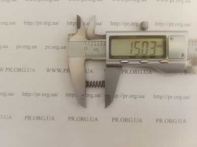 Пружина стиснення 0,8 х 6 х 15 (Артикул: A1251)