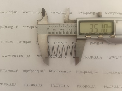 Пружина сжатия 0,8 х 14 х 35 (Артикул: A1252)