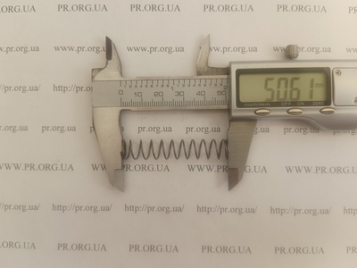 Пружина стиснення 0,8 х 10 х 50 (Артикул: A1255)