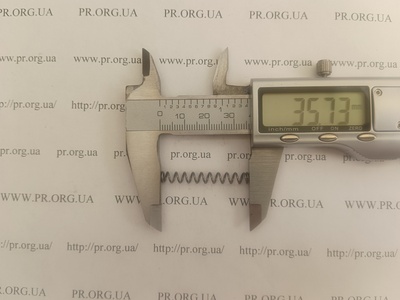 Пружина стиснення 0,8 х 5 х 35 (Артикул: A1256)