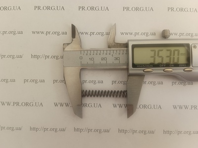 Пружина стиснення 1 х 6 х 35 (Артикул: A1259)