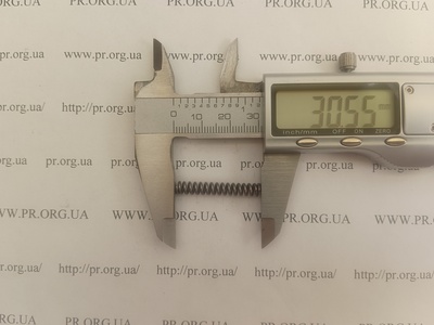 Пружина стиснення 1 х 5 х 30 (Артикул: A1260)