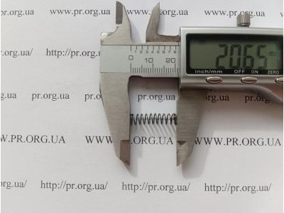 Пружина стиснення 0,5 х 5,2 х 20,5 (Артикул: G1019)