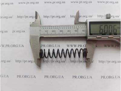 Пружина стиснення 1,5 х 12,4 х 60 (Артикул: G1045)