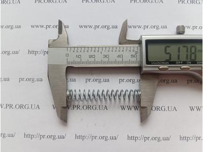 Пружина стиснення 1 х 8,7 х 51,5 (Артикул: G1053)