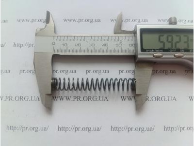 Пружина стиснення 1 х 9,3 х 59 (Артикул: G1077)