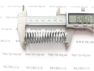 Пружина стиснення 2 х 18,4 х 64 (Артикул: G1085)