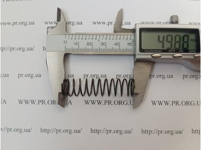 Пружина сжатия 1 х 13 х 50 (Артикул: G1095)