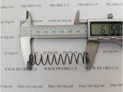 Пружина сжатия 1 х 13,2 х 67,5 (Артикул: G1096)