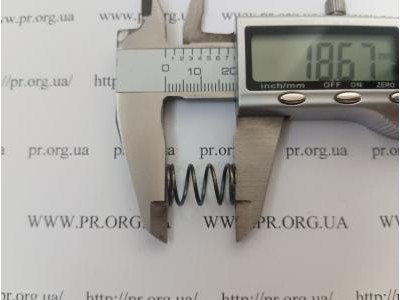 Пружина стиснення 1 х 11,2 х 18,5 (Артикул: G1100)