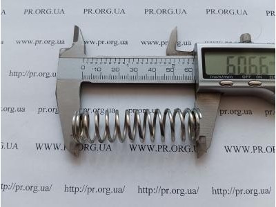 Пружина сжатия 1,6 х 16,5 х 60,5 (Артикул: G1151)