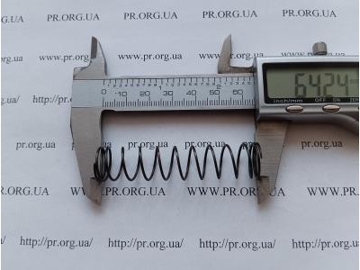 Пружина стиснення 1 х 14,2 х 64 (Артикул: G1161)