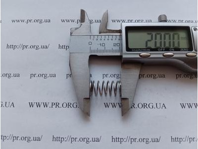 Пружина стиснення 0,8 х 10,4 х 20 (Артикул: G1167)