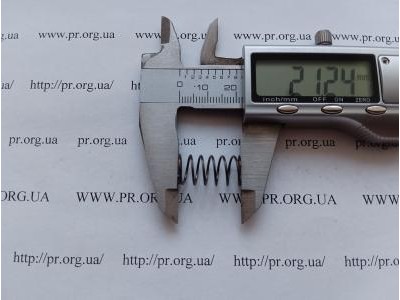 Пружина стиснення 0,8 х 10,6 х 21 (Артикул: G1168)
