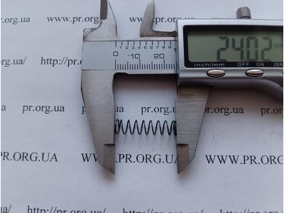Пружина стиснення 0,5 х 6,2 х 24 (Артикул: G1173)