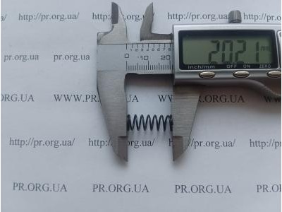 Пружина стиснення 0,8 х 7,5 х 20 (Артикул: G1186)