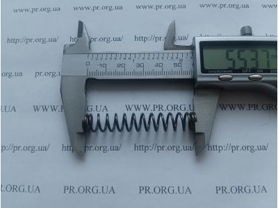 Пружина сжатия 1,2 х 9,6 х 55 (Артикул: G1197)