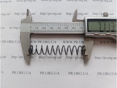 Пружина стиснення 1,2 х 12,7 х 71 (Артикул: G1227)