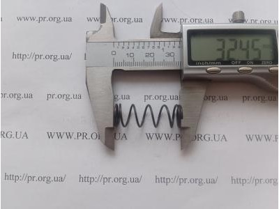Пружина стиснення 1 х 11,5 х 32,5 (Артикул: G1242)