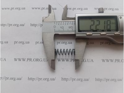 Пружина стиснення 0,8 х 7,3 х 22 (Артикул: G1246)