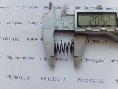 Пружина стиснення 1,2 х 11,2 х 20,5 (Артикул: G1261)