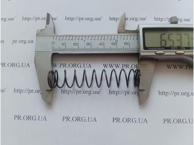 Пружина сжатия 1 х 13,8 х 65 (Артикул: G1265)