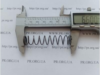 Пружина стиснення 1 х 13,5 х 66 (Артикул: G1266)