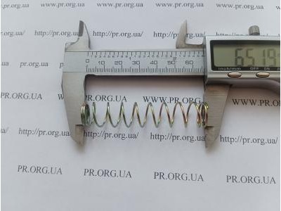 Пружина стиснення 1 х 13,5 х 65 (Артикул: G1270)