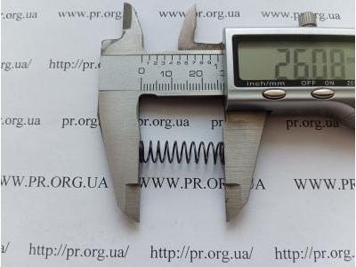 Пружина стиснення 0,6 х 7,2 х 26 (Артикул: G1275)