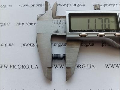 Пружина сжатия 0,5 х 5,2 х 11,5 (Артикул: G1279)