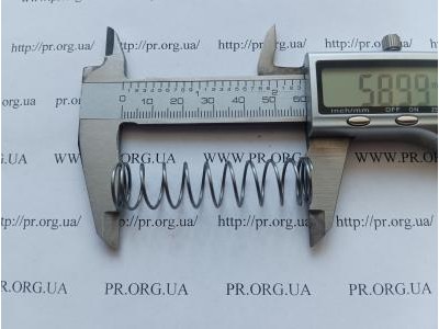 Пружина стиснення 1 х 14,5 х 59 (Артикул: G1284)