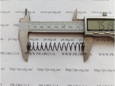 Пружина стиснення 1 х 11,4 х 75 (Артикул: G1292)