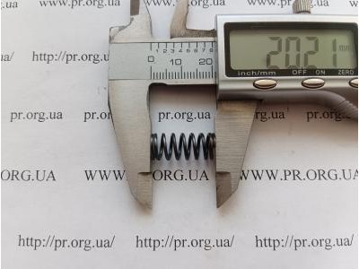 Пружина стиснення 1 х 8,6 х 20 (Артикул: G1293)