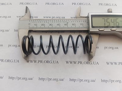 Пружина сжатия 2,2 х 23,4 х 75,5 (Артикул: G1306)