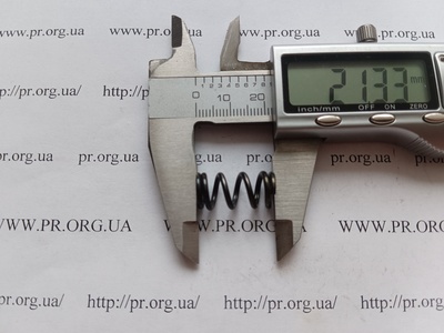 Пружина стиснення 1,6 х 10,4 х 21 (Артикул: G1326)