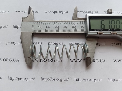 Пружина сжатия 1,5 х 15,8 х 61 (Артикул: G1327)