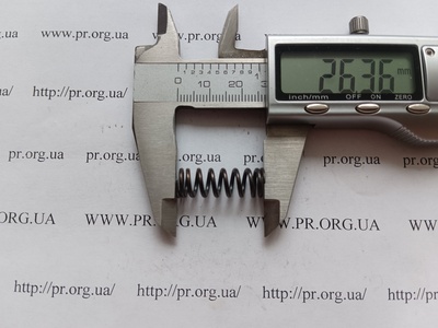 Пружина стиснення 1,3 х 9 х 26 (Артикул: G1331)