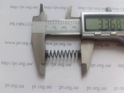 Пружина сжатия 1 х 7,6 х 33,5 (Артикул: G1343)