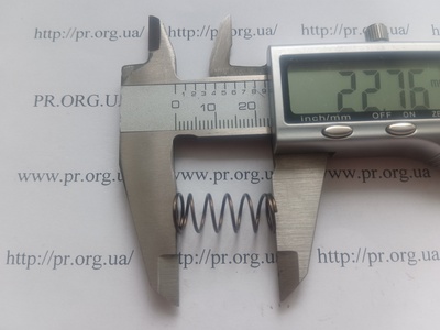 Пружина сжатия 0,8 х 9,5 х 22,5 (Артикул: G1348)