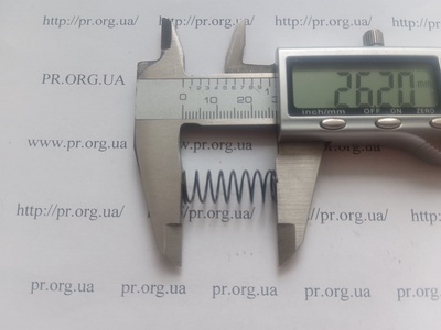Пружина стиснення 0,7 х 9,4 х 26 (Артикул: G1352)